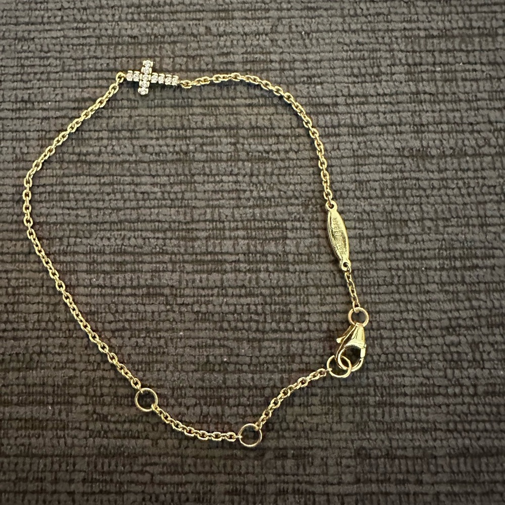 Baublebar cubic z bracelet with cross